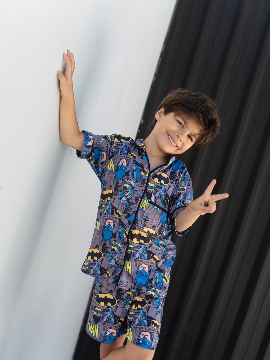 Pijaminha Infantil Short (masculino) Batman