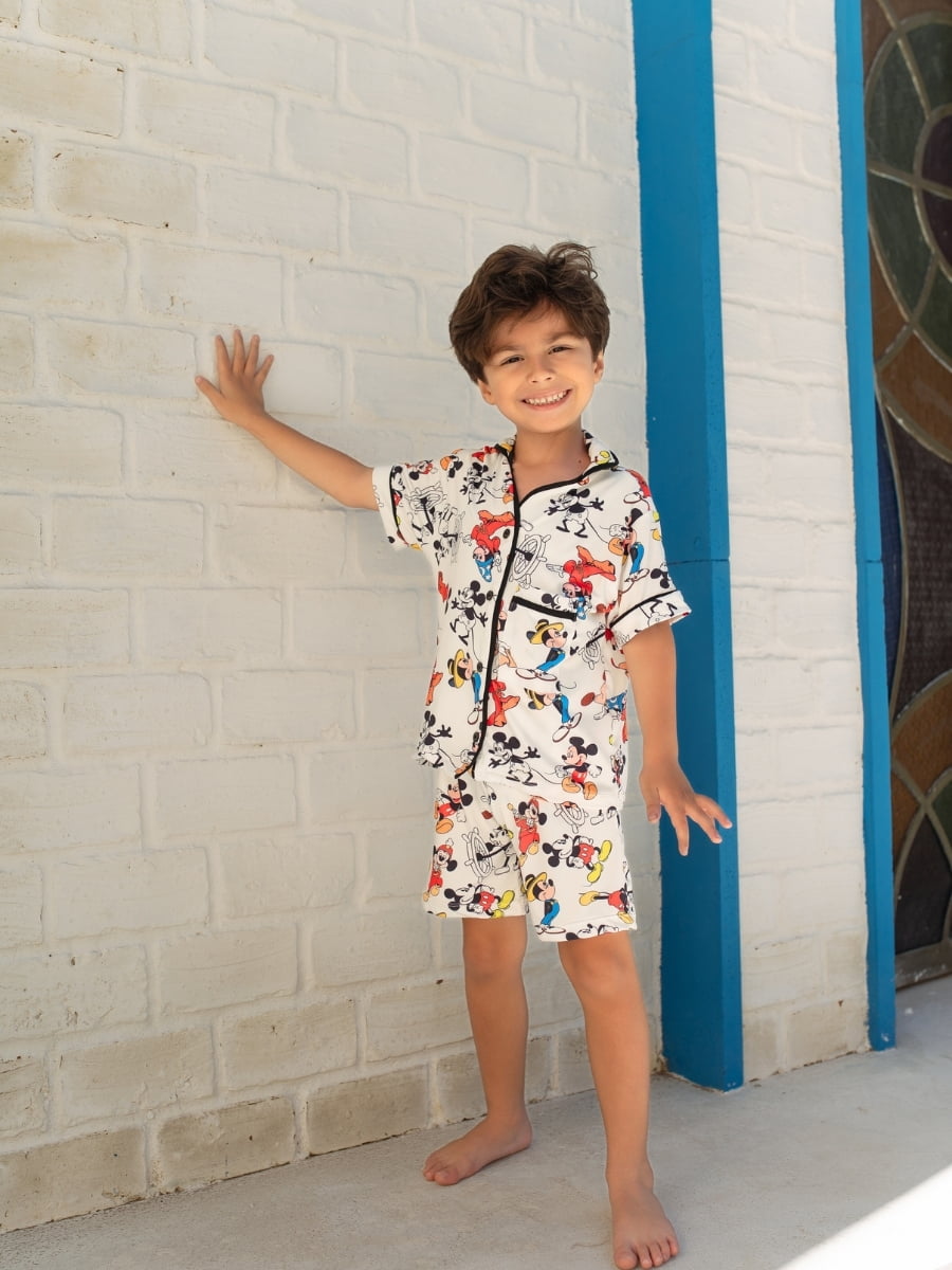 Pijaminha Infantil Short (masculino) Magic Mickey 