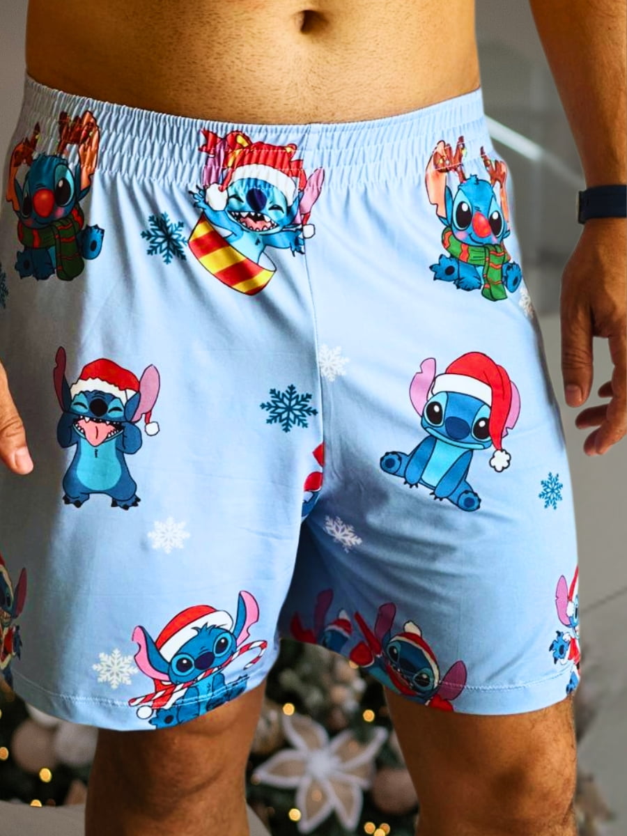 Short Masculino Adulto -( Só Short) Edição de Natal Stitch 