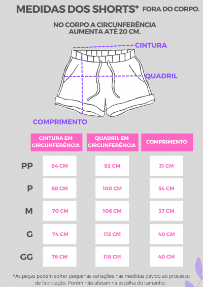 Pijama Americano Short - Margarida ( emoções)