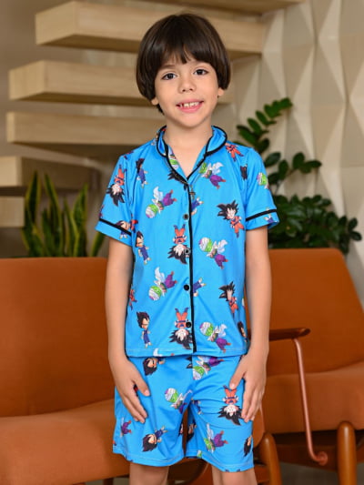 Pijaminha Infantil Tipo Short - Dragon Ball  - Cópia (1)