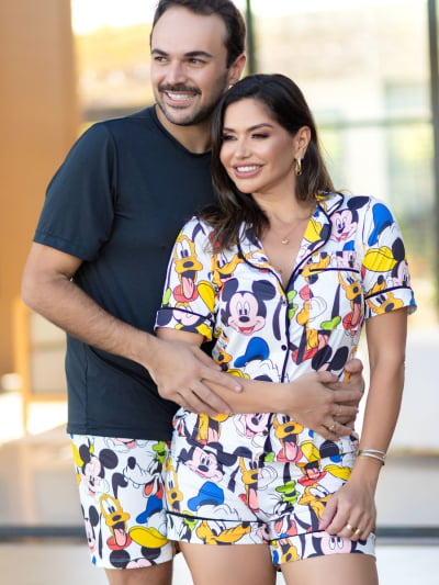 Pijama Casal - Turma do Mickey