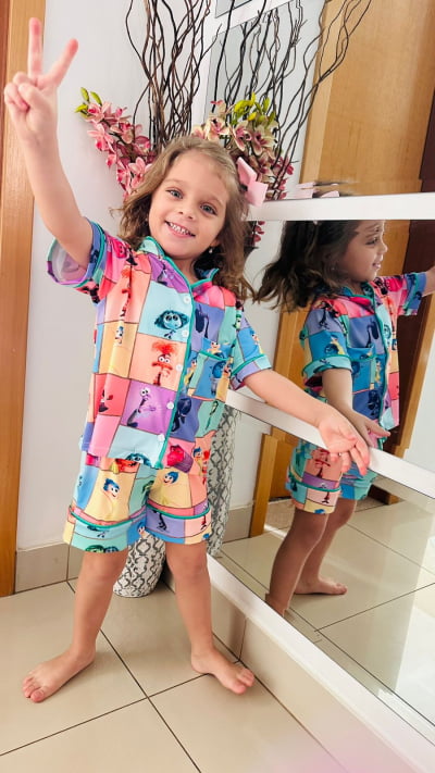 Pijaminha Infantil Short - Divertidamente 