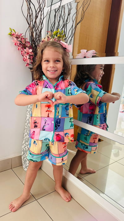 Pijaminha Infantil Short - Divertidamente 