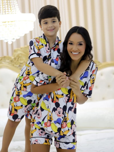 Conjunto Mãe e filho - Turma do Mickey