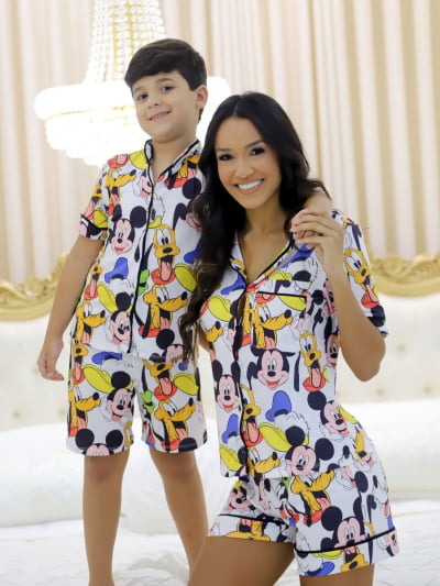 Conjunto Mãe e filho - Turma do Mickey