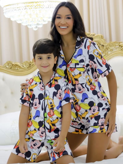 Conjunto Mãe e filho - Turma do Mickey