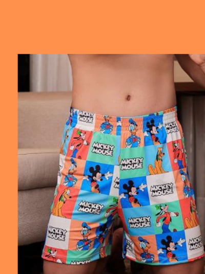 Short Masculino Adulto - ( só Short) Mickey e Pateta